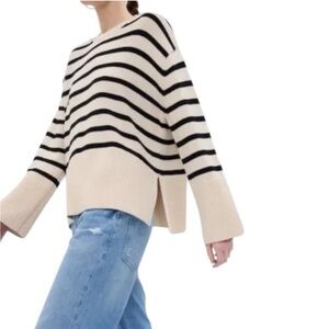 Gap Boxy Split Hem Cotton Sweater Petite